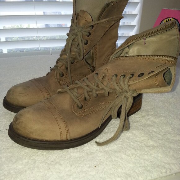 Excellent Steve Madden Roper Boots Brown Suede Worn - Picture 6 of 8